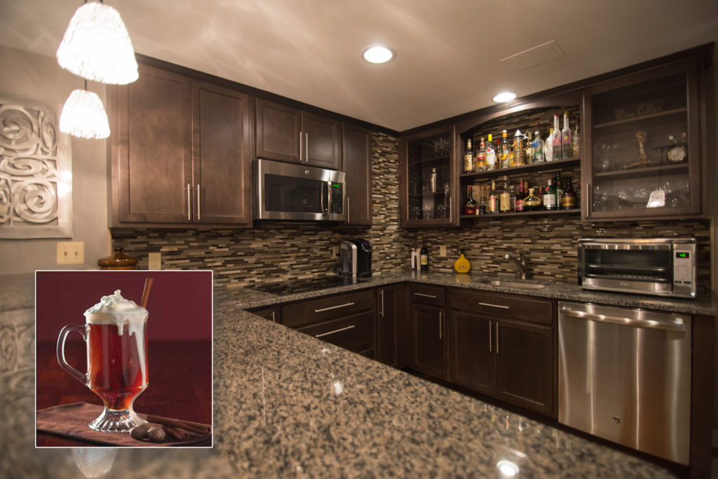 Van Buren, MI FIinished basement inspires Spanish Coffee drink