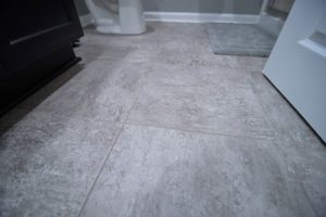 LIvonia michigan basement finishing bathroom floor tile