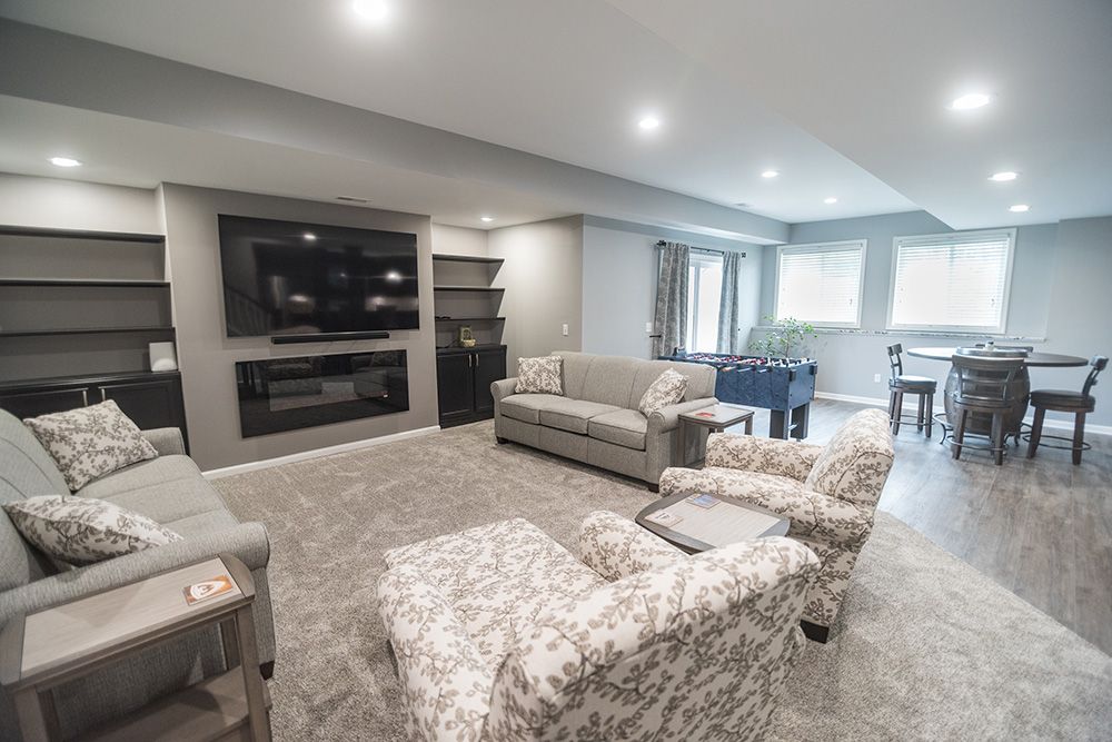 bright basement brighton walkout living room