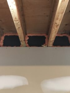 Basement finishing bond insulation