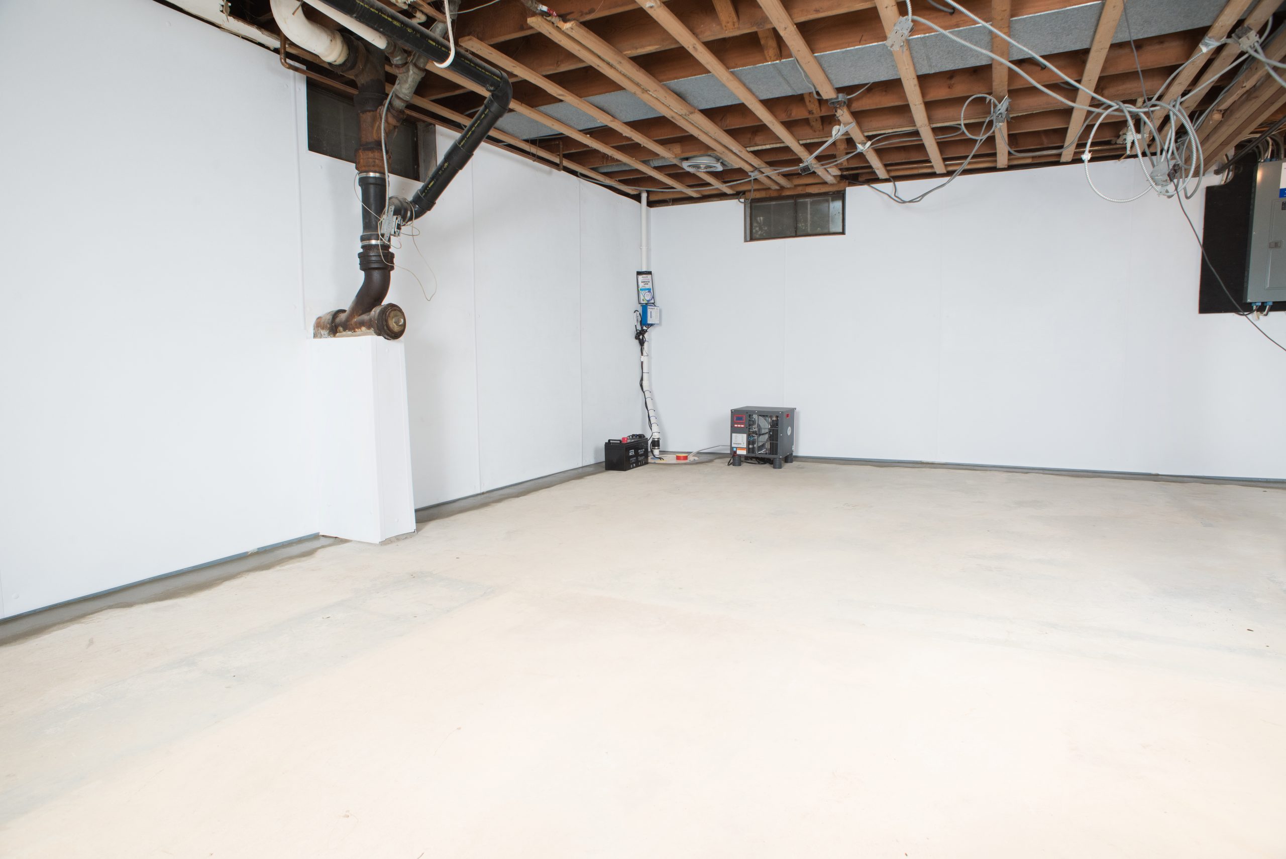 Basement waterproofing