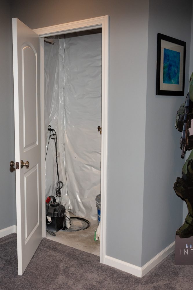 Sump Pump Open Door