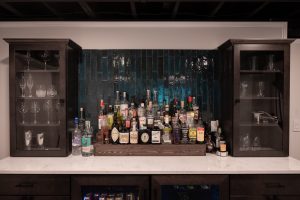 Bar in finished basement in Canton, MI