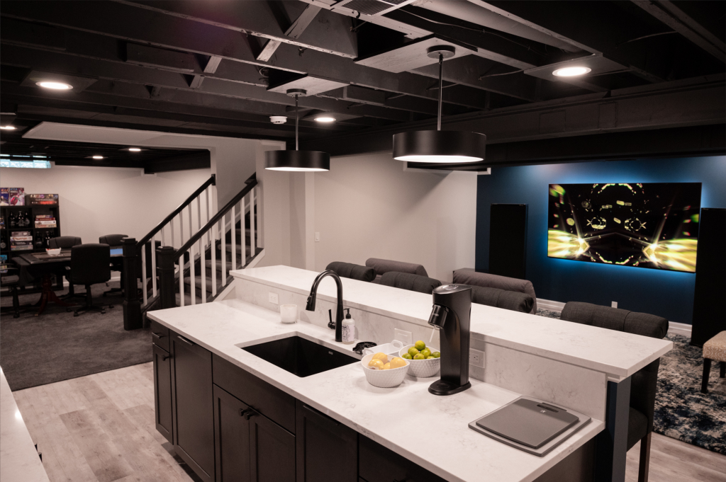 Kitchenette in finished basement, Canton, MI