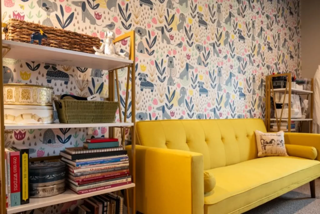 basement library remodel